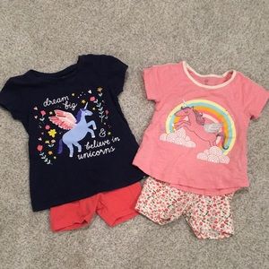 Pair of summer T-shirt’s and bike shorts